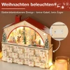 Adventskalender om te vullen 24 laden vakken kerstkalender met led lichten natuurhout 36 x 10 x 34 cm 7
