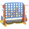 Aiyaplay 4 in 1 spelset, vier op een rij, hoogte verstelbaar, net tas, kunststof, kleurrijk 1