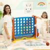 Aiyaplay 4 in 1 spelset, vier op een rij, hoogte verstelbaar, net tas, kunststof, kleurrijk 2