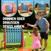 Aiyaplay 4 in 1 spelset, vier op een rij, hoogte verstelbaar, net tas, kunststof, kleurrijk 8