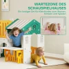Aiyaplay 7 in 1 kinderglijbaan, binnenspeeltuin, klimrek, huis, bord, basketbalring, 1 4 jaar, kunststof, geel+groen 7