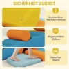 Aiyaplay 9 delig zacht bouwblokken set, zachte blokken om te bouwen en te spelen, indoor speelset voor peuters, schuim, kleurrijk 7