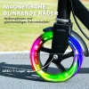 Aiyaplay kinderstep, dubbele remmen, metalen frame, voetsteun, opvouwbaar, 3 8 jaar, zwart 6