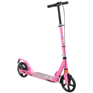 Aiyaplay roller kinderscooter met verstelbare handvatten inklapbare kinderscooter voor kinderen 6 12 jaar 94 x 36 x 88 103 cm roze 1