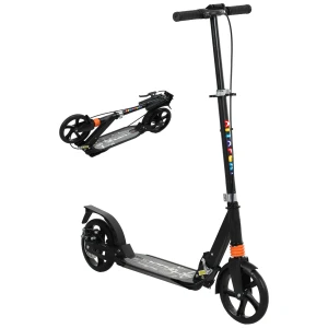 Aiyaplay roller kinderstep met verstelbare handvatten inklapbare kinderstep voor kinderen 6 12 jaar 94 x 36 x 88 103cm zwart 1