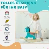 Aiyaplay schommeldier ezel baby schommelspeelgoed met handvatten schommel schommelstoel 59 x 27 x 43 cm blauwgroen 7