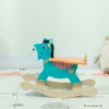 Aiyaplay schommeldier ezel baby schommelspeelgoed met handvatten schommel schommelstoel 59 x 27 x 43 cm blauwgroen 9