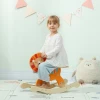 Aiyaplay schommelpaard met leeuw ontwerp, 25 kg draagvermogen, 2 5 jaar, hout, oranje 2