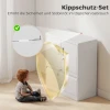 Archiefkast kantoorkast afsluitbare multifunctionele kast van staal met 2 deuren, verstelbare planken wit 8