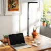 Bureaulamp, aanpasbare helderheid en kleur, metalen klem, 96 leds, zwart 10