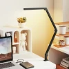 Bureaulamp, aanpasbare helderheid en kleur, metalen klem, 96 leds, zwart 2