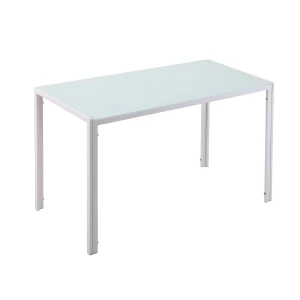 Eettafel keukentafel grote tafel, modern ontwerp, 120 cm x 60 cm x 75 cm, wit 1