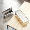Gereedschapskist opslagkist van aluminium met slot en sleutels 50 x 15,5 x 20,5 cm 4