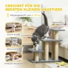 Hondentrap 3 treden 54 cm hoog huisdiertrap voor kleine honden kattentrap met sisal krabpalen, speelbal 8