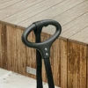 Hondenwagen, opvouwbare hondenbuggy voor dwergenhonden tot 4 kg, inklapbare kattenbuggy met handvatstang, wasbaar kussen, veiligheidslijnen, opbergtas, 4 wielen, zwart 10
