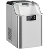 Ijsblokjesmachine, ijsblokjesdispenser, ice maker, 20 kg/24h ijsblokjesmaker met 2,1 l watertank, zilver 1