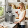 Ijsblokjesmachine, ijsblokjesdispenser, ice maker, 20 kg/24h ijsblokjesmaker met 2,1 l watertank, zilver 2