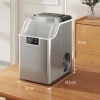 Ijsblokjesmachine, ijsblokjesdispenser, ice maker, 20 kg/24h ijsblokjesmaker met 2,1 l watertank, zilver 4