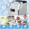 Ijsblokjesmachine, ijsblokjesdispenser, ice maker, 20 kg/24h ijsblokjesmaker met 2,1 l watertank, zilver 9