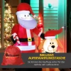 Kerstdecoratie, kerstman met hond, opblaasbaar, groot, incl. blower, 117 x 80 x 157 cm 9