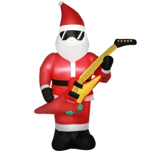 Kerstdecoratie opblaasbare kerstman buiten kerstdecoratie, incl. blazer, 140 m, rood + wit 1