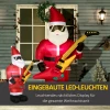 Kerstdecoratie opblaasbare kerstman buiten kerstdecoratie, incl. blazer, 140 m, rood + wit 6