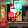 Kerstdecoratie opblaasbare kerstman buiten kerstdecoratie, incl. blazer, 140 m, rood + wit 9