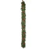 Kerstguirlande 1,9m dennen guirlande kerstdecoratie met dennenappels bessen kunstmatige guirlande kerstguirlande voor binnen & buiten, groen 8