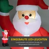 Kerstman, 1,84 m hoog, met led verlichting, zelfopblaasbare tuindecoratie 5