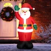 Kerstman, 1,84 m hoog, met led verlichting, zelfopblaasbare tuindecoratie 9