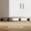 Magnetronkast, rek, dubbele deurkast, lade, rollen, wit 7