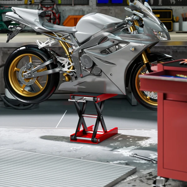 Motorfietslift 500 kg draagvermogen motorfietsheftafel 100 370 mm in hoogte verstelbaar 10