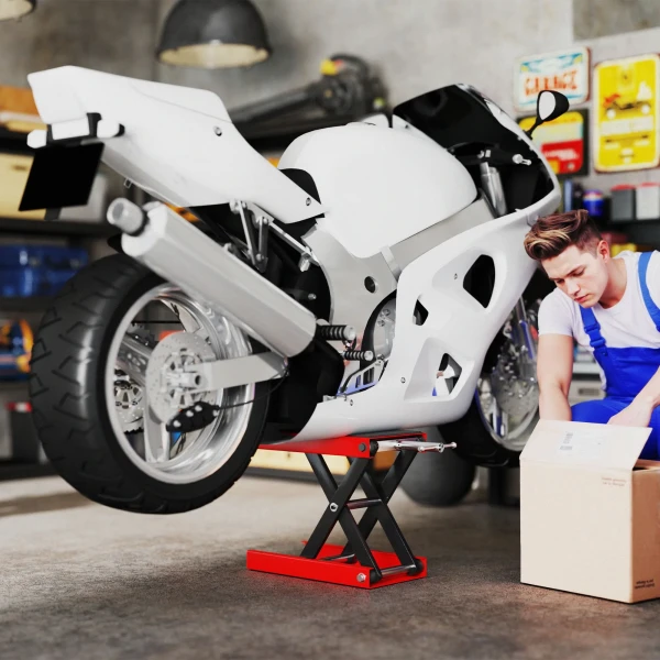 Motorfietslift 500 kg draagvermogen motorfietsheftafel 100 370 mm in hoogte verstelbaar 2