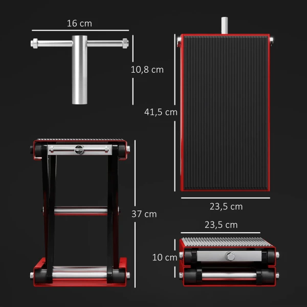 Motorfietslift 500 kg draagvermogen motorfietsheftafel 100 370 mm in hoogte verstelbaar 4