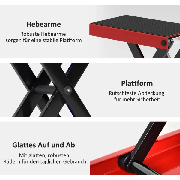 Motorfietslift 500 kg draagvermogen motorfietsheftafel 100 370 mm in hoogte verstelbaar 7