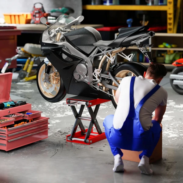 Motorfietslift 500 kg draagvermogen motorfietsheftafel 100 370 mm in hoogte verstelbaar 9