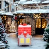 Opblaasbare kerstdecoratie, kerstman in schoorsteen, leds, blower 9