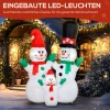 Opblaasbare sneeuwman familie, 1,8 m kerstdecoratie met led verlichting voor binnen en buitenruimte 5