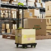 Opvouwbare metalen transportkar met wielen en verstelbare handgreep 49 x 35 x 102 cm groen 2