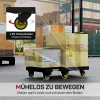 Opvouwbare metalen transportkar met wielen en verstelbare handgreep 49 x 35 x 102 cm groen 7
