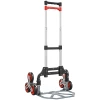 Opvouwbare trapklimmer trolley, 6 wiel systeem, draagt 70 kg, aluminium, rood 1