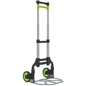 Opvouwbare zakwagen aluminium transportwagen met telescopische handgreep hoogteverstelbaar 100 cm 1