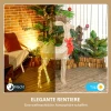 Rendier met rode strik, 137 led's, kerstverlichting, weerbestendig, 66 x 25 x 135 cm, goud 5