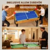 Sportnow 13 in 1 speltafel, tafelvoetbal, schaken, biljart, tafeltennis en meer, mdf, kunststof, walnoot 8