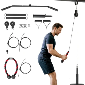 Sportnow fitness latzug gym fitnessapparatuur kabeltrek pulley systeem arm krachttraining voor thuis 1