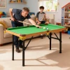 Sportnow opvouwbare biljarttafel, mini biljarttafel, 2 keus, 16 ballen, driehoek, borstel, groen 10