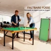 Sportnow opvouwbare biljarttafel, mini biljarttafel, 2 keus, 16 ballen, driehoek, borstel, groen 5