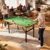 Sportnow opvouwbare biljarttafel, mini biljarttafel, 2 keus, 16 ballen, driehoek, borstel, groen 9