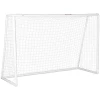 Sportnow voetbaldoel, robuust net, kunststof frame, haringen, 300l x 120b x 200h cm, wit 1