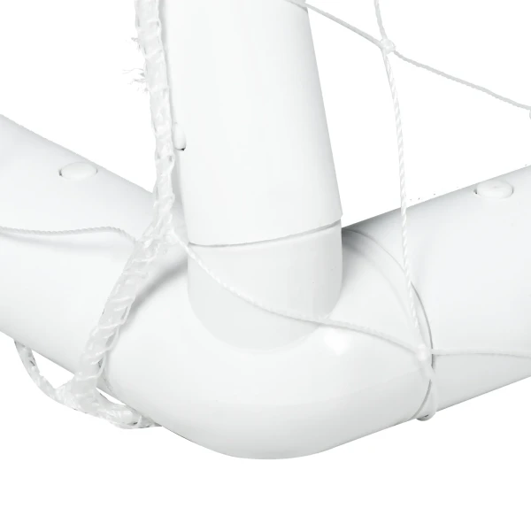 Sportnow voetbaldoel, robuust net, kunststof frame, haringen, 300l x 120b x 200h cm, wit 10